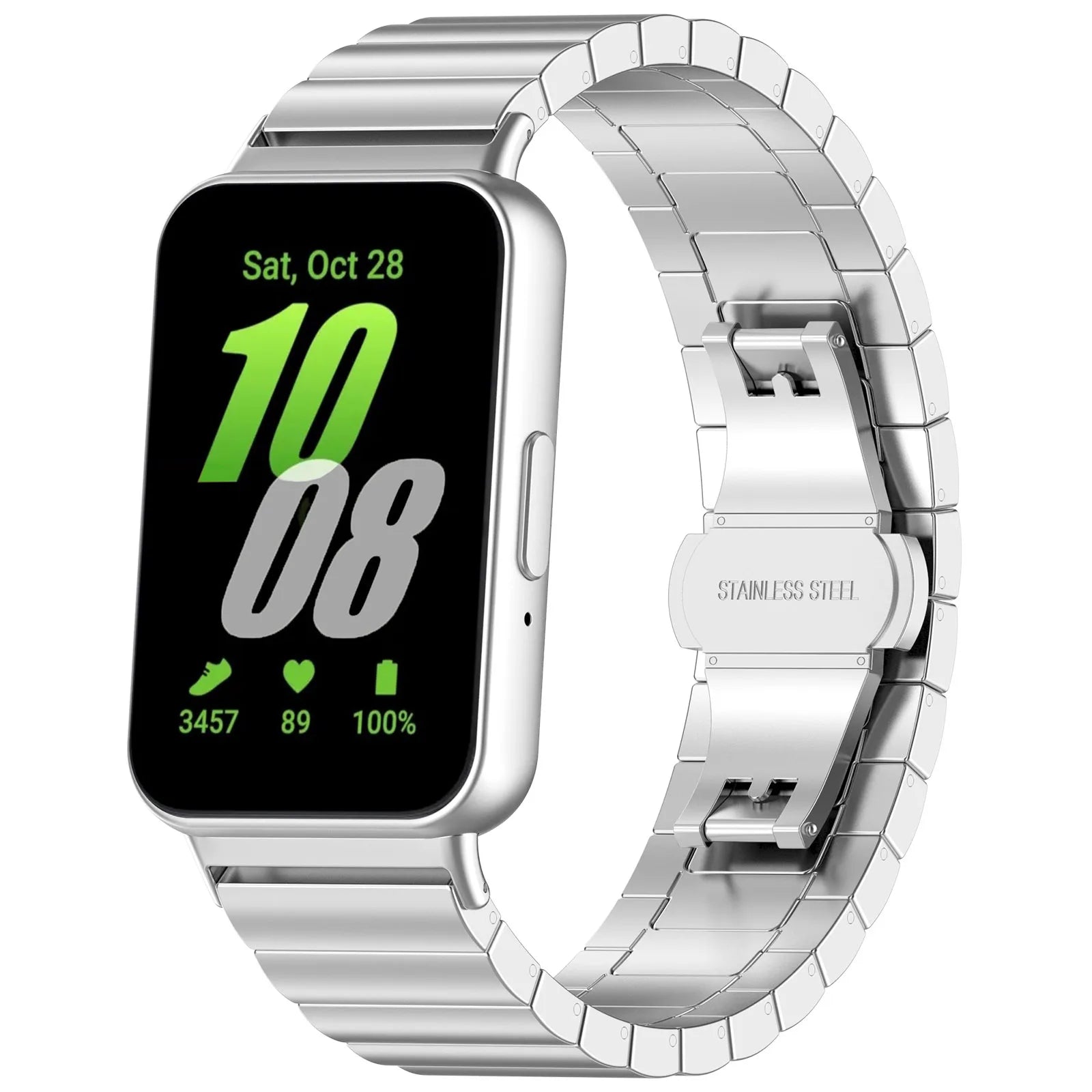 Quick Fit Stainless Steel Watch Strap for Samsung galaxy Fit3 R390 Metal Watch Band