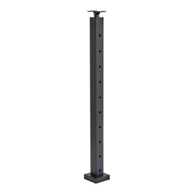 Reilbu Top Mounted Matt Black Cable Railing Angle Line Post