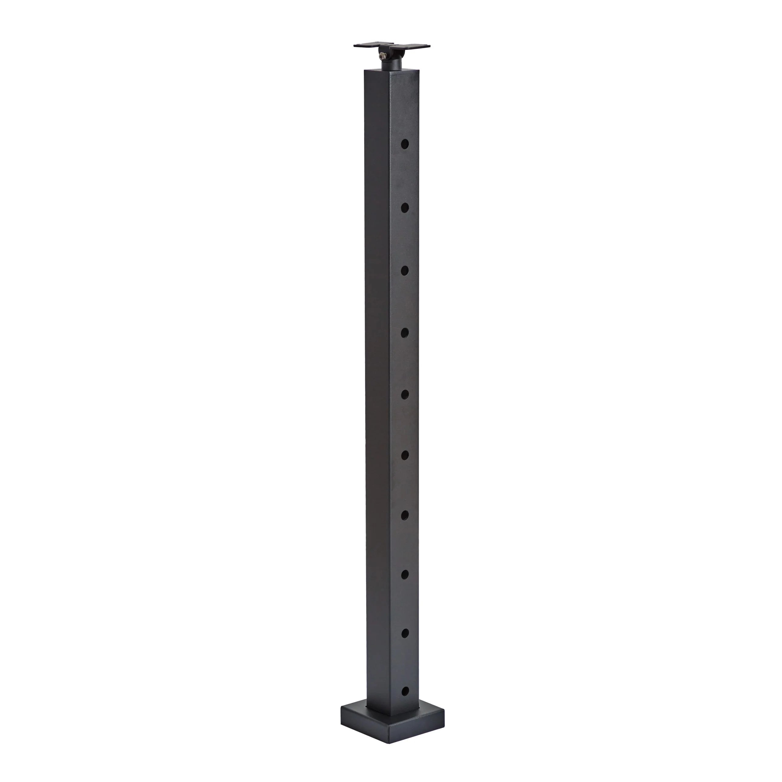 Reilbu Top Mounted Matt Black Cable Railing Angle Line Post