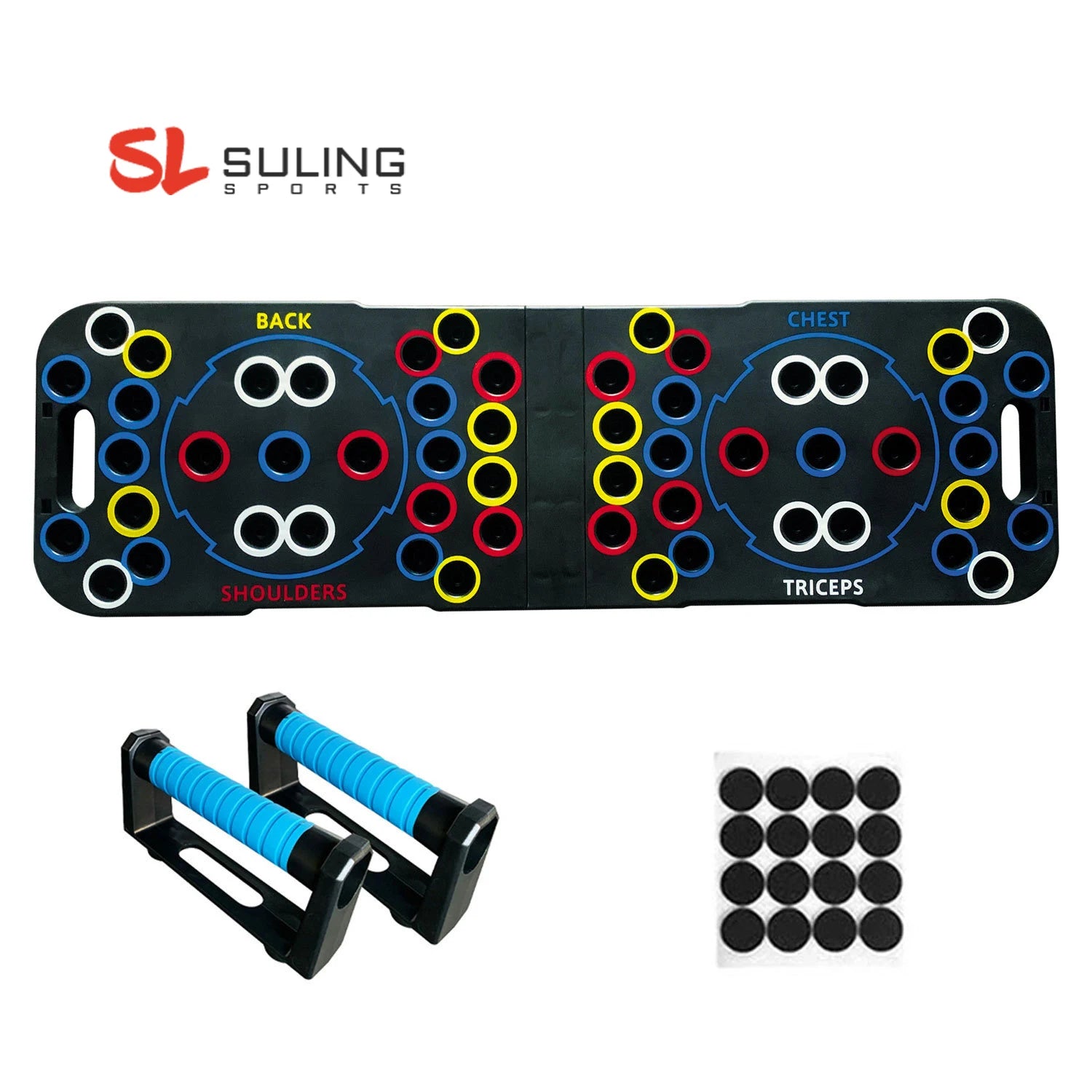 Multifunctional Training Push up Muscle Board Foldable Push up Board With Resistance Rope
