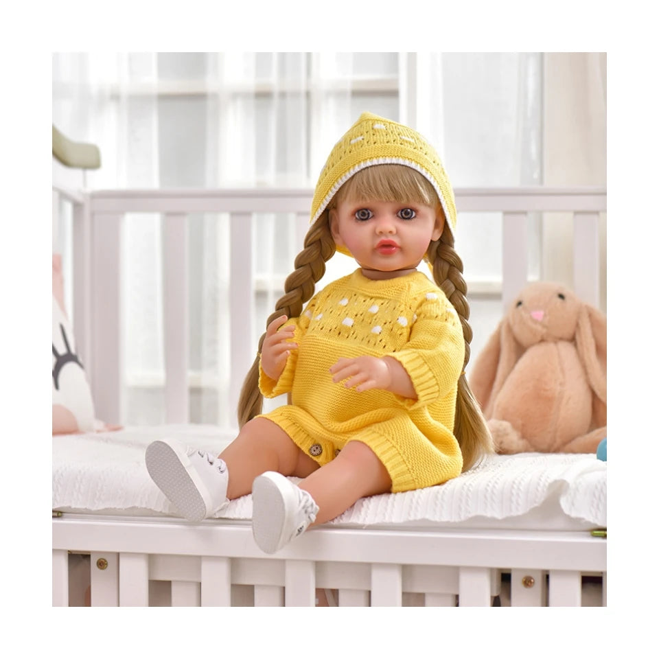 Likelife Silicone Vinyl Mini Stimulation Rebirth Realistic Doll Soft Silicone Baby  Reborn Dolls Silicone Kids Toys Girl Gifts
