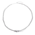 Wholesale Hot Design Sterling Silver 925 Three Round Beads Balls Charms Snake Chain Necklace Jewelry for Women