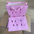 Custom Logo Luxury Gold Foil Paper Bag for Shopping