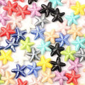 Colored Starfish Shaped Beads Ceramic Bracelet Making Craft Beads for Jewelry and Necklaces