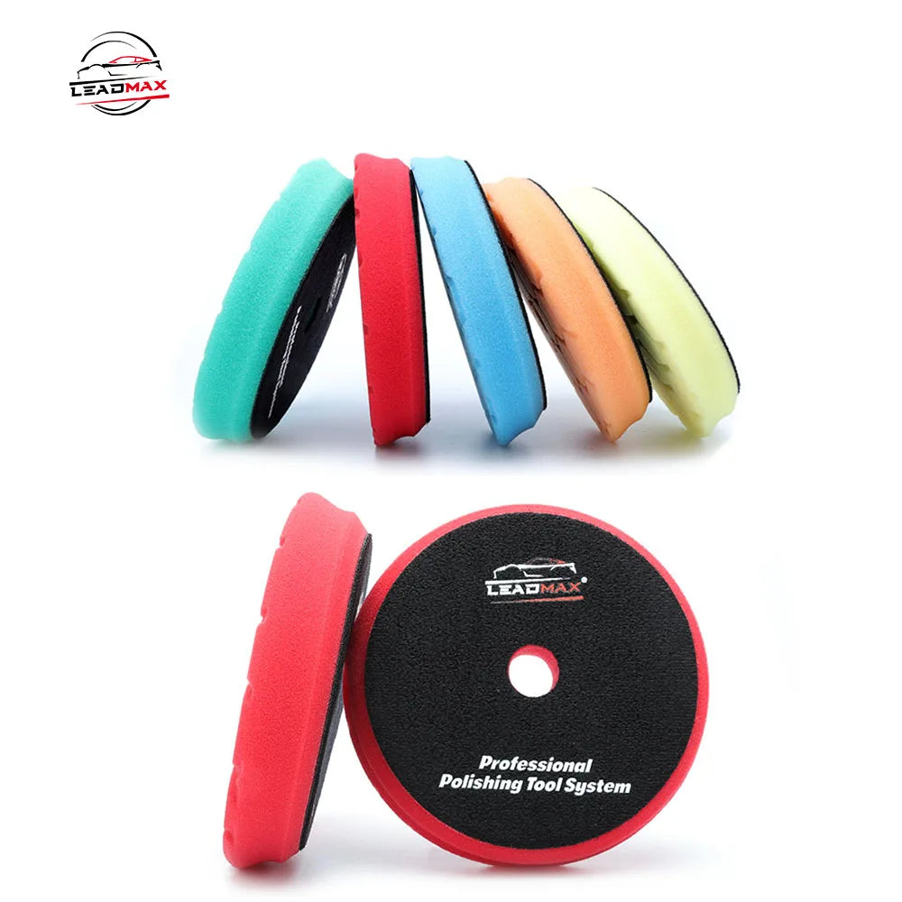 Hot Selling 5/6 Inch Auto Foam Polishing Buffing Pads OEM Customizable for DA/RO Dual Action Car Polisher for Car Bodies
