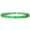 Wholesale Handmade Semi Gem Round Bead Bracelet 6mm Natural Stone Agate Elastic Bracelet