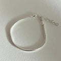 VIANRLA 925 Sterling Silver Bracelets Thick Chain Simple Bangles for Women Men Jewelry