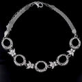 Sterling Silver 6*7/7*8mm Semi Mount Bracelet Empty Support Blank Claws Setting S925 Mountain Base Without Stone Inlay for DIY