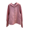 Handmade Winter Luxury Long Knitted Sleeves Women Cashmere Wool Coats With Hooded