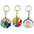 Wholesale Key Chain Custom logo Personalized Metal Enamel Keychain Spinning Key Ring with logo
