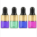 1ml 2ml 3ml 5ml Blue Purple Rose Red Glass Dropper Bottle With Black Dropper Essential Oil Perfume Bottle
