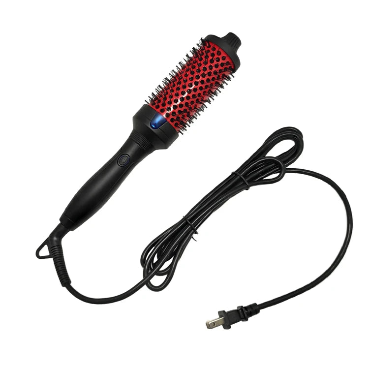 One-Step Hot Air Brush Electric Hair Straightener LED Display Tourmaline MCH Hair Curler Roller Styler for Household Hotel Use