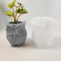Early Riser Owl DIY Silicone Mold for Flower Pot Cement Plaster Pen Storage Candle Vessel for Cake Tools