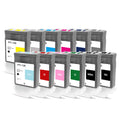 AOMYA Compatible 12 Colors PFI-106 Pigment/Dye for Ink with Chip for Can IPF 6400/IPF6400S/6410/6450/6460/6410s Printer 130 ml