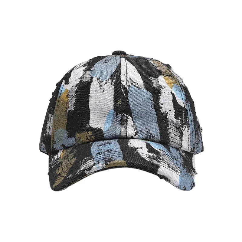 Miachi Europe United States Unisex Outdoor Travel Denim Baseball Cap Joker Design Breathable Soft Top Wholesale Metal Buckle 3D