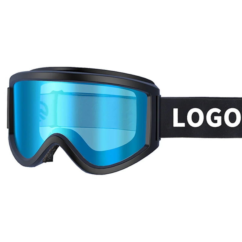 Yijia Optical Outdoor Snowboarding Glasses Anti-glare Ski Goggles Men Anti-fog Design Custom Adult Snow Goggles Ski Glasses