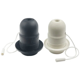 Floor Lamp Holder Plastic Pull Chain Light Socket E26 E27 Phenolic Lampholder Loft Edison Pendant Lighting