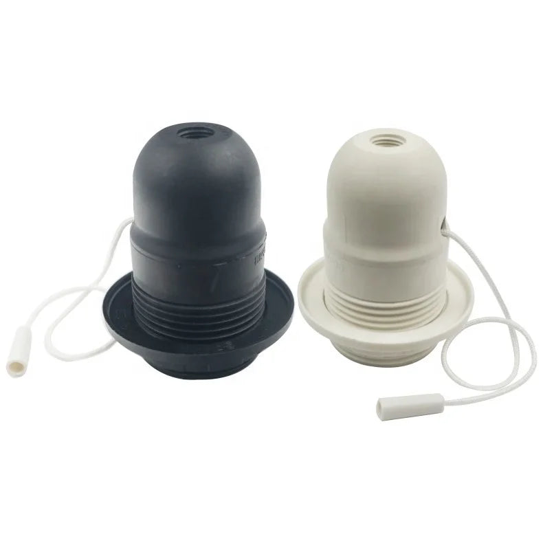 Floor Lamp Holder Plastic Pull Chain Light Socket E26 E27 Phenolic Lampholder Loft Edison Pendant Lighting