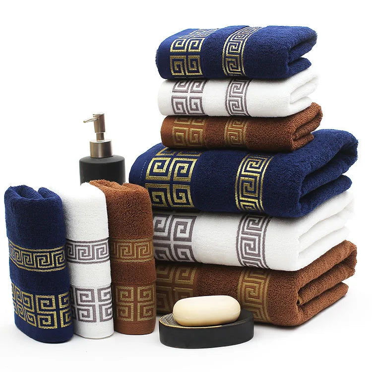 Wholesale Luxury Cotton Bath Towel Set Sustainable and Lint-Free for Spa Hotels and Children Customizable Design