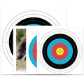 Archery Paper Target 40/50/60cm Full Ring 6Ring Hunting Practice Tools for Indoor and Outdoor Game Paper Archri Target Support