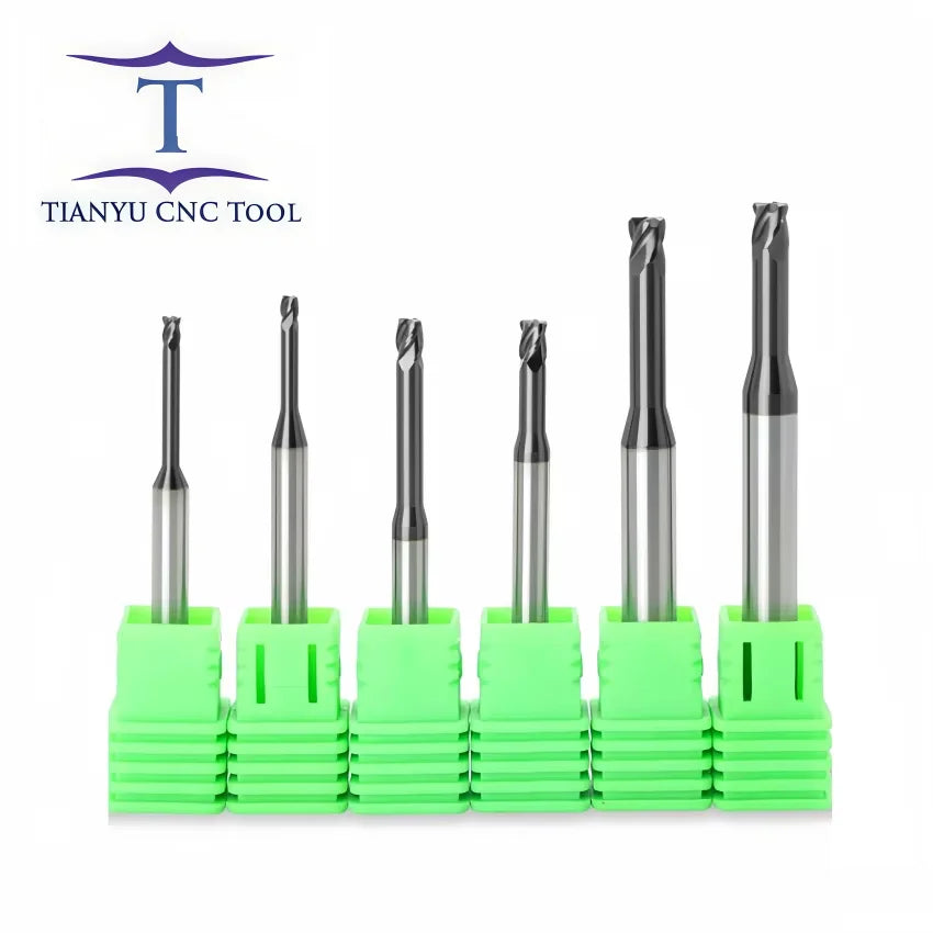 High Quality HRC55Â° Tungsten Carbide Long Neck Corner Radius Cutter Coated Tungsten Cobalt Alloy Radius Endmills