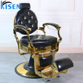 Kisen Wholesale Prsofesional Men All Black Barber Chair Frame Salon Hairdressing Barber Chairs for Adult