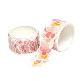 Custom Vinyl Printing Waterproof Adhesive Logo Flower Sticker Sheets Kiss Cut Label