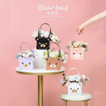 Zexwrap America New Wholesale Little Panda Paper Portable Flower Box Flower Gift Bags