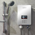 Remote control instant electric water heater for home use bathroom shower ELCB test water heater with plastic shower set