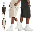 2024 Summer 360G Heavyweight Solid Waffle Thick Breathable Oversized Relaxed Sports Shorts