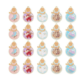 Wishing Bottle Sea Animal Alloy Enamel Charms Seal Octopus Jellyfish Hermit Crab Butterfly Charms for Jewelry Christmas