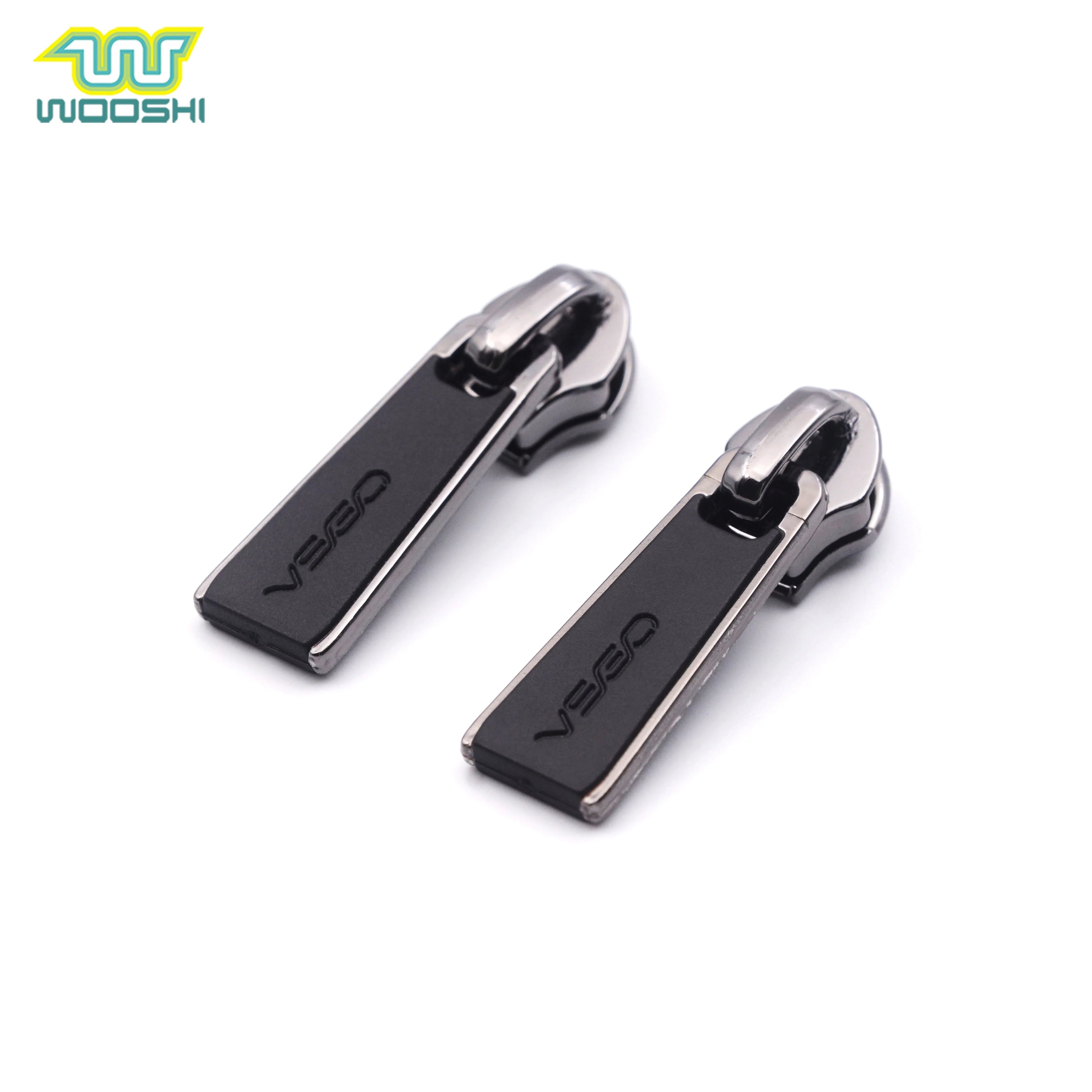Custom Logo Wholesale 5# Zipper Pulls Non Lock Eco-friendly Nylon Zipper Sliders for Bags Fashion Garments Jeans