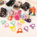 QIYUE 10 Piece Small Size Hair Tie Elastic Bow Knot Hair Band Kid Children Hair Accessory