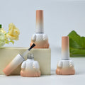 Luxury Empty Cute 8ml Unique Shape Clear Glass Nail Polish Bottle With Cap and Brush