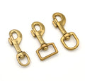 Brass Swivel Eye Trigger Bolt Snap Hook for Webbing Leather Craft Bag Strap Belt Hook Clasp Pet Dog Leashes Clip Heavy Duty
