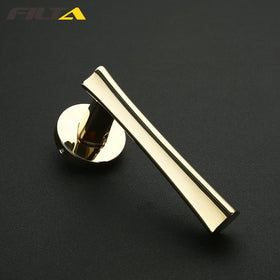 Filta Luxury Modern Design Interior Lever Door Handle Lock for Bathroom Door