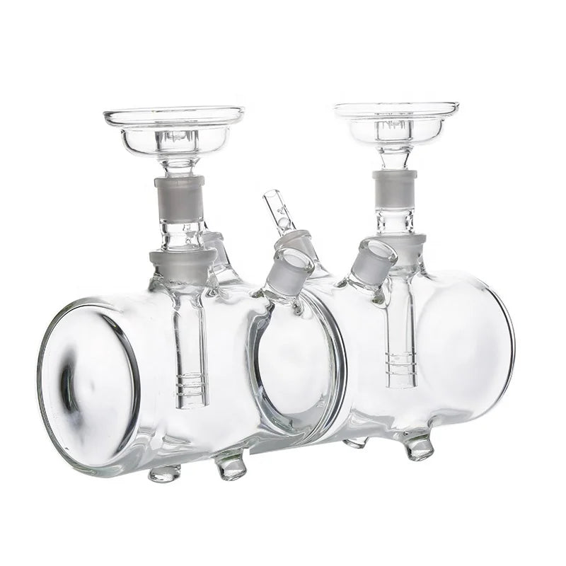 Wholesale Shesha Chicha Accessories Hookah Shisha Customizable Twins Bottles Glass Nargile Free Pattern Set Includes Hose