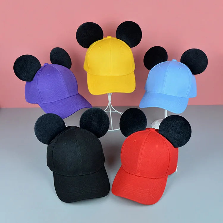 100% Acrylic Polyester Custom Logo Mouse Ears Blank Baseball Cap Party Hat
