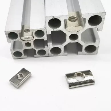 M4 M5 M6 M8 3030/4040 Half Round Nut Flat Head Rectangular Nuts for Aluminum Profile