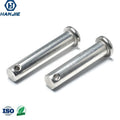 M8*30 18-8 Stainless Steel Clevis Pin with Hole Large Flat Head Lock Clevis Pins Fasteners