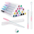 Eyelash Brush Tubes With Crystal Lash Mascara Wands Eyebrow Comb Spoolies Container Lash Brush Applicators Makeup Tools