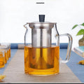 600ml 700ml 900ml Large Capacity Borosilicate Ice Cold Brew Coffee Tea Maker Glass Tea Pot Pitcher With Removable Infuser