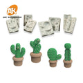 3D Cactus DIY UV Resin Silicone Mold Wax Candle Cupcake Epoxy Sugar Plaster Clay Soap Mould Cake Molds for Crafting for Baking