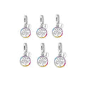 Fit Original Brand Charm Bracelet 925 Sterling Silver Tree  Life  Rainbow Color Zircon Family Bead for Women Jewelry Making