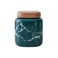 Japanese Marble Pattern Ceramic Household Seasoning Cans Salt Sugar Storage Jar Tea Jar for Kitchen
