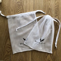 Custom Logo Printed Storage Mesh Gift Packaging Pouch Nylon Mesh Drawstring Bag MegaBDM