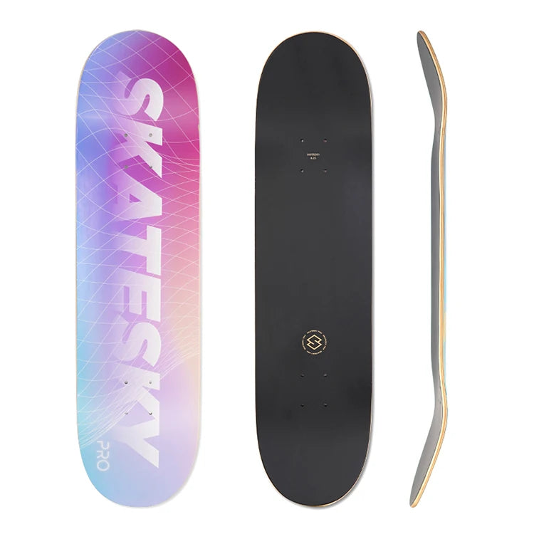 7 Ply Mix Composite Material 100% Canadian Maple Professional Printed Skateboard Deck