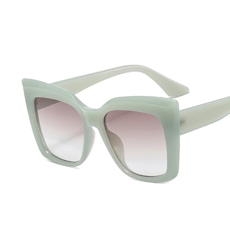 2024 Newest Fashionable Personality Men Classic Square Jelly Frame Custom Logo Women Eyeglass New Cat-Eye Sunglasses