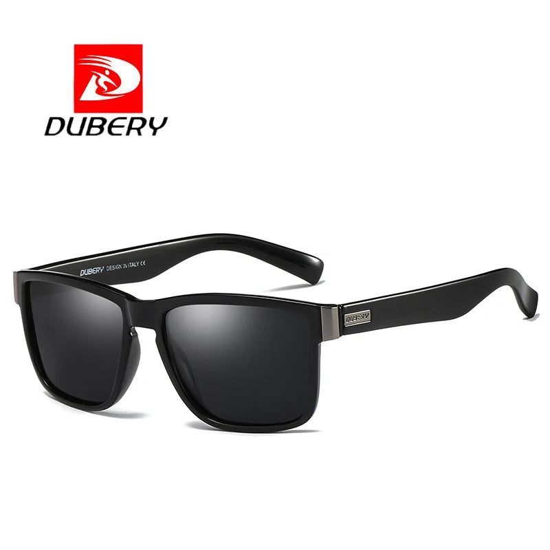 DUBERY D518 Stylish Luxury Sunglasses 2026 Large Frame Unisex with PC Frame UV400 Protection Yellow/Blue/Red Colors