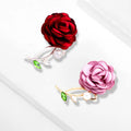 Luxury Crystal Rhinestone Pin Fashion Pearl Brooch Ladies' Wedding Decorations Plated Flower Cloth Rose Bags Accessories